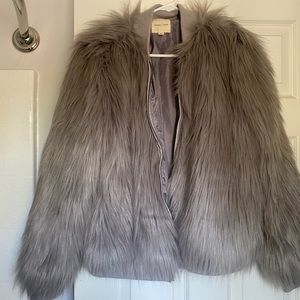 Faux fur coat